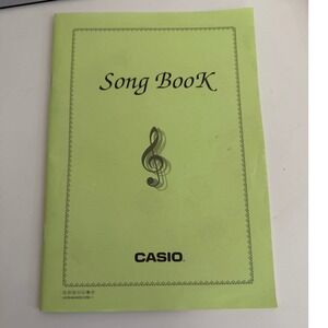 Casio Keyboard Song Book LK-35 LK-40 LK-42 Sheet Music Instructional Manual